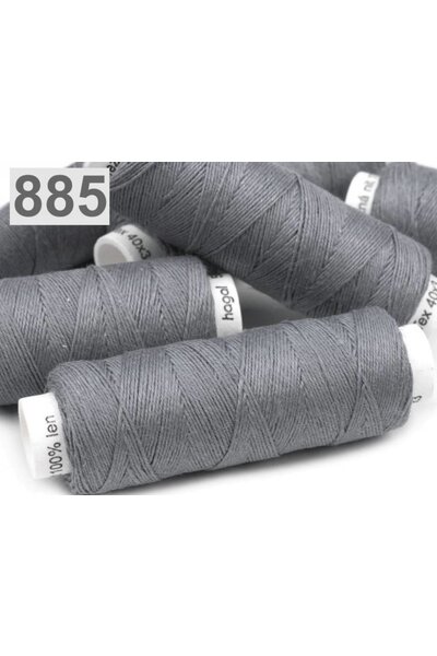 Linen yarn dark grey 50m