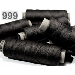 Linen yarn black 50m