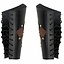 Leather vambraces Pius, black