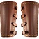 Leonardo Carbone Leather vambraces Marius, brown