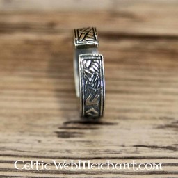 Rune ring, pewter