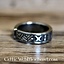Rune ring, pewter