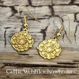 Tudor rose earrings