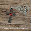 Knotted cross pendant