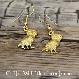 Roman owl earrings