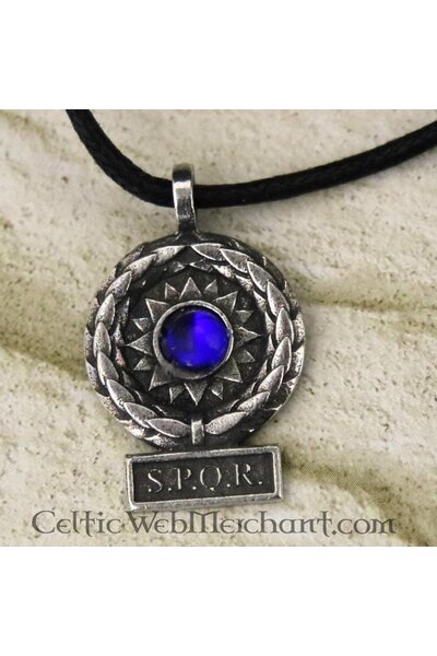 SPQR pendant, blue