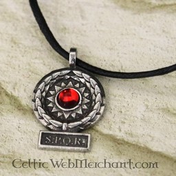 SPQR pendant, red