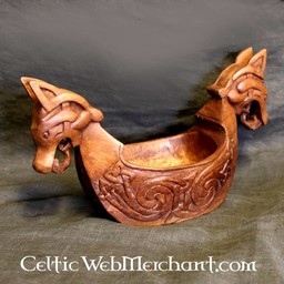 Viking bowl with dragon heads