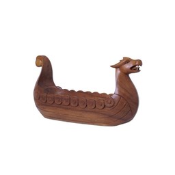 Drakkar wood carving