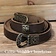 Birka belt deluxe, brown, brass