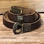 Birka belt deluxe, brown, brass