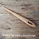 Wooden needle binding needle