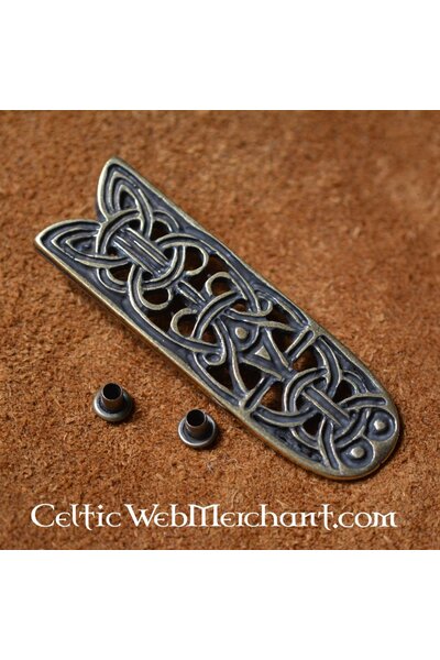 Jorvik belt end, silver color