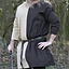 Medieval tunic mi-parti natural-brown