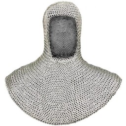 Chainmail coif mild steel