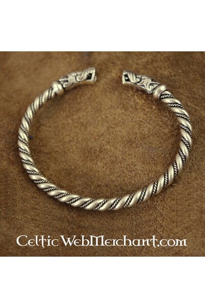 Gotland bracelet Viking, silvered