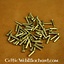 100 brass rivets 8 mm