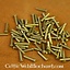 100 brass rivets 8 mm