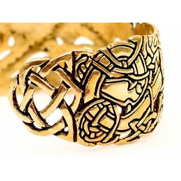 Celtic bracelet with Ancient Irish motifs