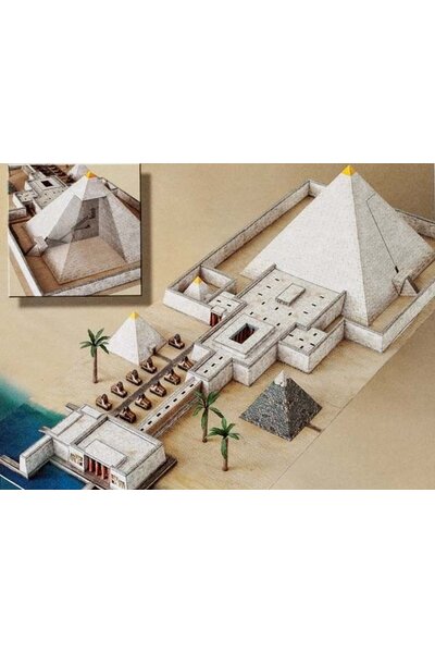 Model building kit pyramid temple