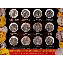 Roman coin set denarii