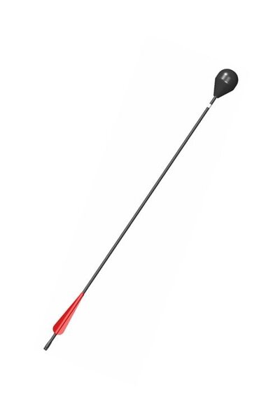LARP Arrow, Round Headed, black-red