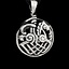 Viking pendant Sleipnir and Odin