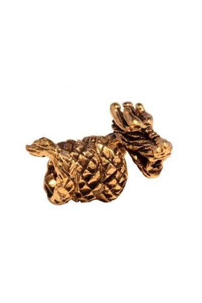Bronze dragon beardbead