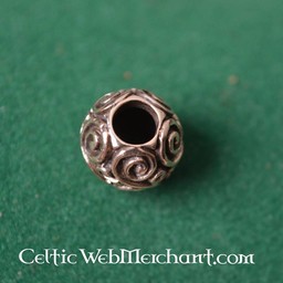 Bronze round beard bead