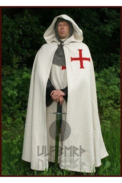 Historical Templar cloak