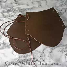 Leather vambrace, 20 cm, black