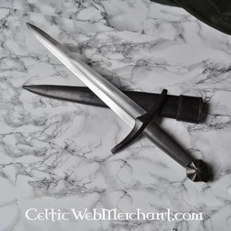 Medieval dagger with dark grip