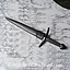 Medieval dagger with dark grip