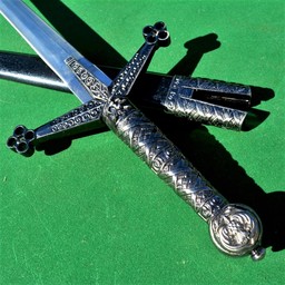 Short sword with honeycomb motive