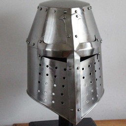 Crusaders helmet with cross