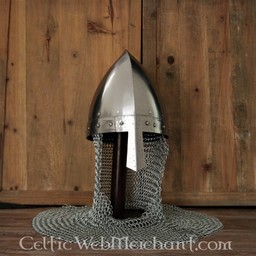 Nasal helmet with chainmail