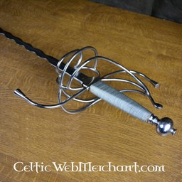 Rapier with flamberge blade