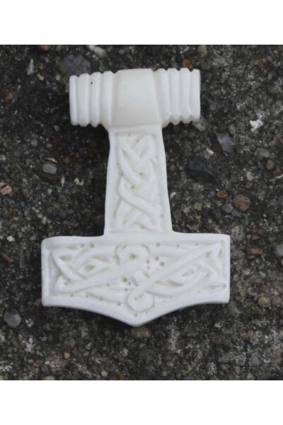 Bone Thors hammer with knot motive