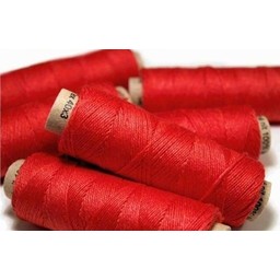 Linen yarn red, 50 m