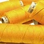 Linen yarn yellow, 50 m