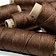 Linen yarn dark brown, 50 m