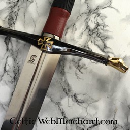 Templar sword with lion heads