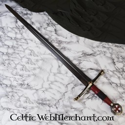Templar sword with lion heads