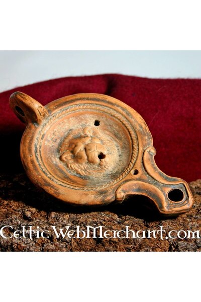 Roman oil lamp lion