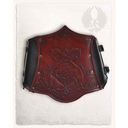 Celtic corset Isolde, red-black