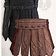 Mytholon Leather gambeson skirt Tenebra, brown