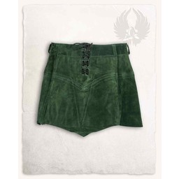 Leather skirt Nuala, green