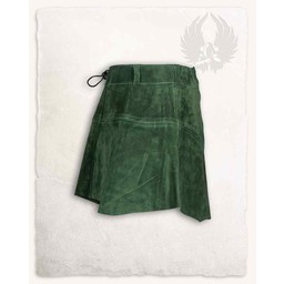 Leather skirt Nuala, green