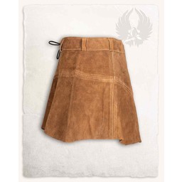 Leather skirt Nuala, light brown