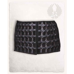 Leather tassets Berengar, black